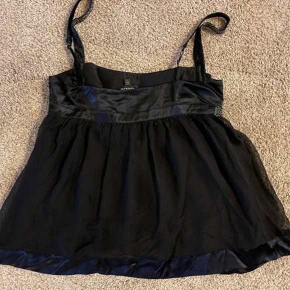 Black Gathered Bodice top - Picture 3 of 7